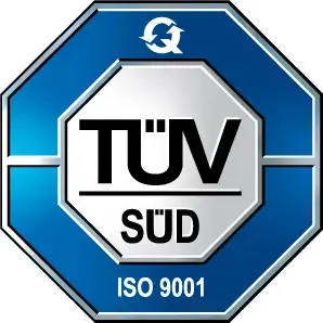 TÜV SÜD zertifiziert nach ISO 9001